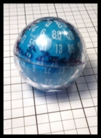 Dice : Dice - 100D - Gamescience Zocchihedron Blue and White Signed by Lou Zocchi - Gen Con Aug 2014